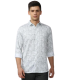 Subtle Speckle Print White Shirt