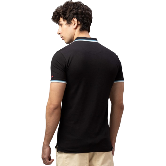 Contrast Sleeve Polo T-Shirt