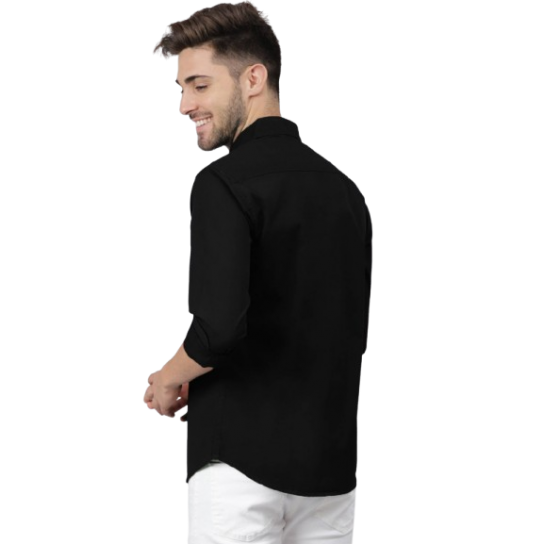 Men’s Classic Black Casual Shirt