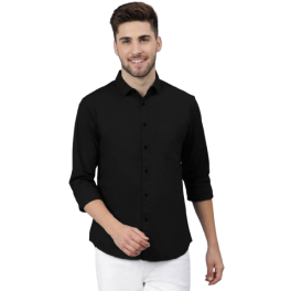 Men’s Classic Black Casual Shirt