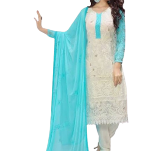 Chikankari Anarkali Kurti Set